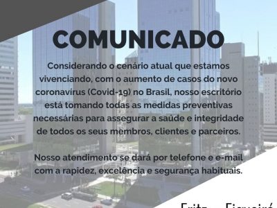 COMUNICADO – CORONAVÍRUS – COVID-19